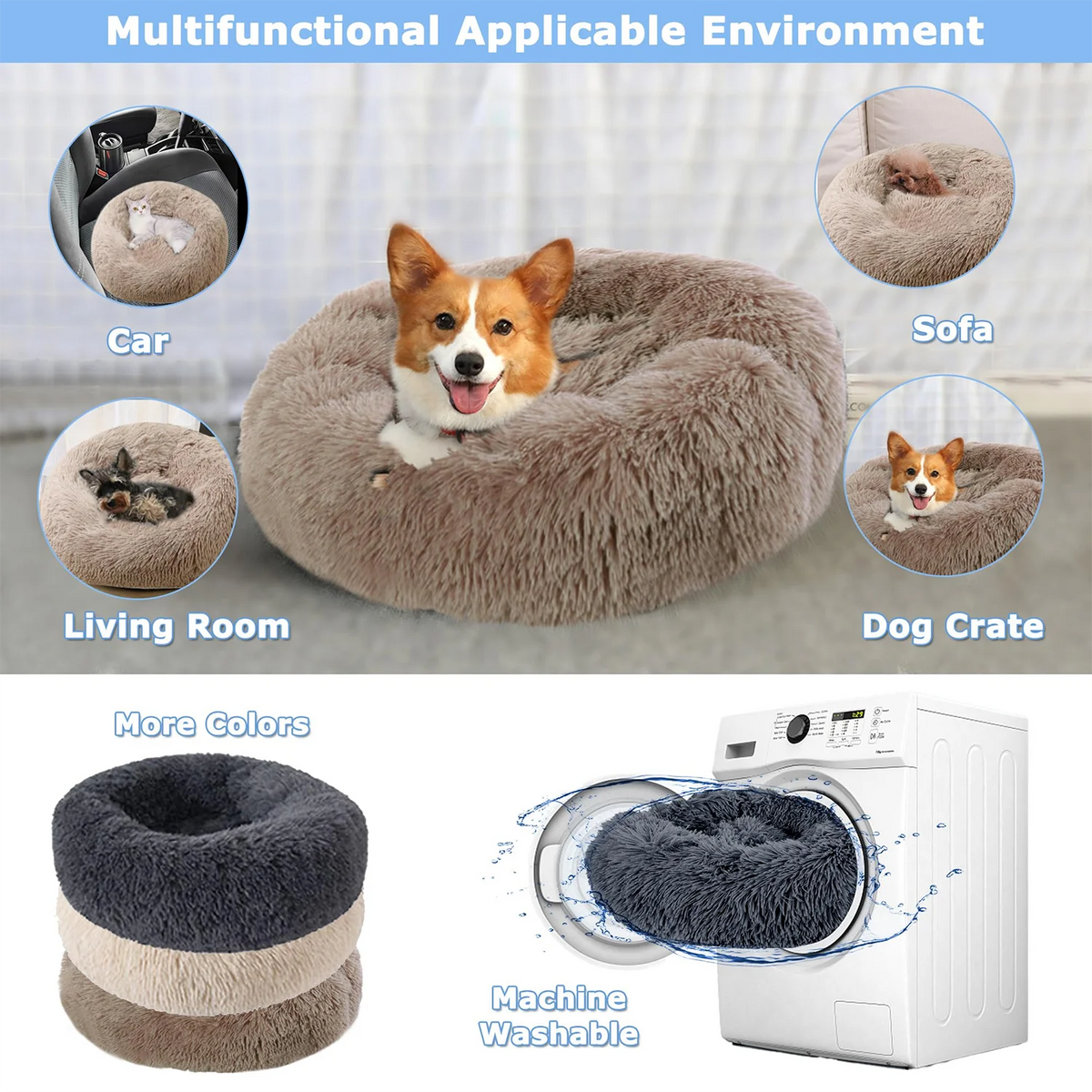 Panier Donut Moelleux Anti-Stress